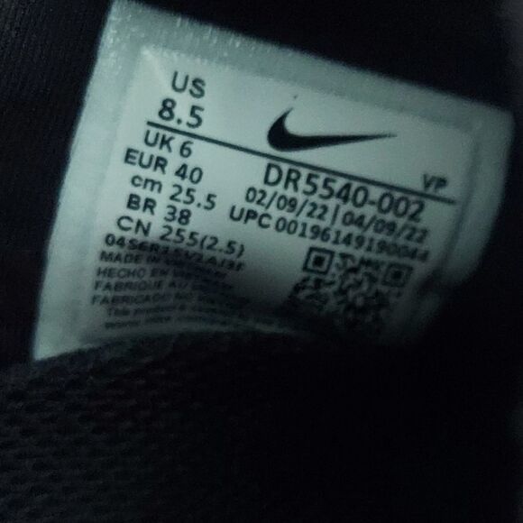 Nike Go FlyEase Easy Slip-On Sneakers Black & White Womens Size 8.5 - Picture 10 of 10